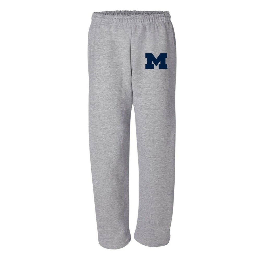 Port & Co University of Michigan Logo Core Fleece Sweatpants - Sport Grey - L